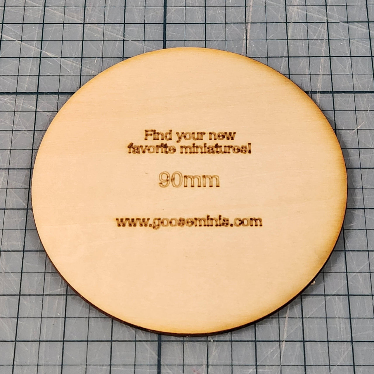 Miniature Bases - 90mm Circle, 3mm thick Plywood | 28mm and 32mm | Wargaming | DnD | Tabletop Roleplaying