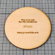 Miniature Bases - 90mm Circle, 3mm thick Plywood | 28mm and 32mm | Wargaming | DnD | Tabletop Roleplaying