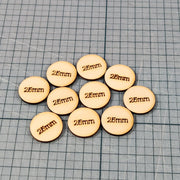 Miniature Bases - 25mm Circle, 3mm thick Plywood | 28mm and 32mm | Wargaming | DnD | Tabletop Roleplaying