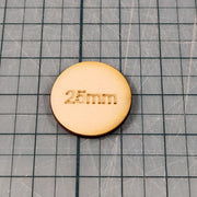 Miniature Bases - 25mm Circle, 3mm thick Plywood | 28mm and 32mm | Wargaming | DnD | Tabletop Roleplaying