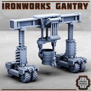Ironworks Gantry Crane - Print Minis | 28mm and 32mm | Wargaming | DnD | Tabletop Roleplaying