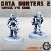 Data Hunters 2, Modular Vaross Syn Gang expansion - Print Minis | 28mm and 32mm | Wargaming | DnD | Tabletop Roleplaying