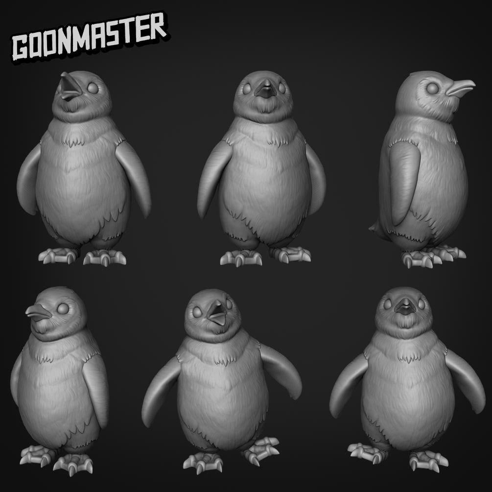 Baby Penguins - Goonmaster Basing Bits | 28mm and 32mm | Wargaming | DnD | Tabletop Roleplaying