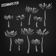 Aeonium Hierrense - Goonmaster Basing Bits | Scale Model Succulent | 28mm and 32mm | Wargaming | DnD | Tabletop Roleplaying