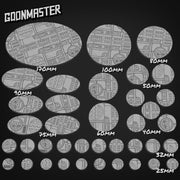 Industrial SciFi Floor Bases - Goonmaster | 28mm and 32mm | Wargaming | DnD | Tabletop Roleplaying