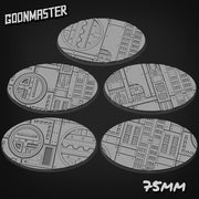 Industrial SciFi Floor Bases - Goonmaster | 28mm and 32mm | Wargaming | DnD | Tabletop Roleplaying
