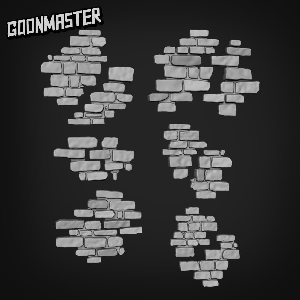 Old Stone Floor - Goonmaster Basing Bits | 28mm and 32mm | Wargaming | DnD | Tabletop Roleplaying