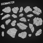 Slate Rock - Goonmaster Basing Bits | 28mm and 32mm | Wargaming | DnD | Tabletop Roleplaying