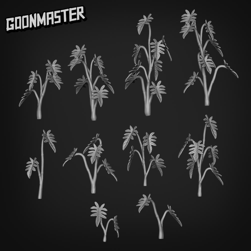 Philodendron Pedatum - Goonmaster Basing Bits | Scale Model House plant | 28mm and 32mm | Wargaming | DnD | Tabletop Roleplaying