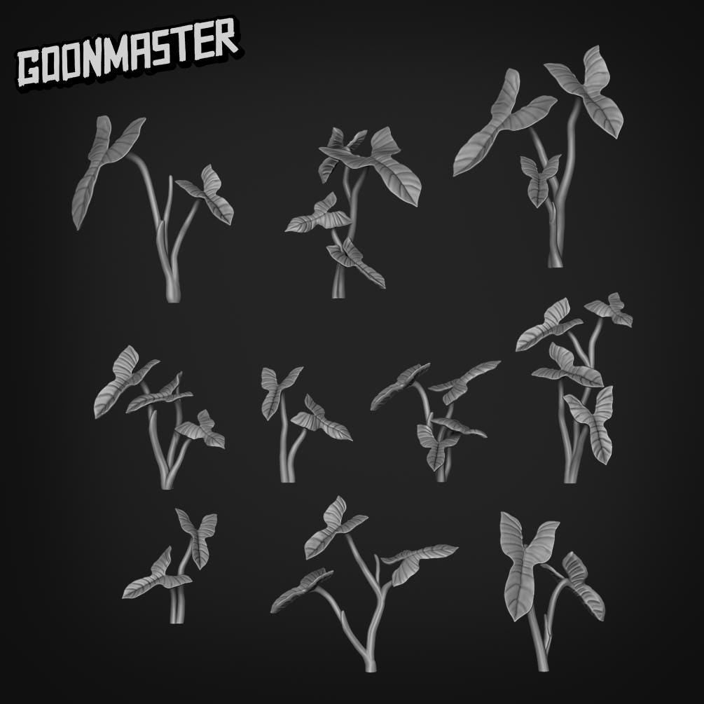 Philodendron Bipennifolium - Goonmaster Basing Bits | Scale Model House plant | 28mm and 32mm | Wargaming | DnD | Tabletop Roleplaying