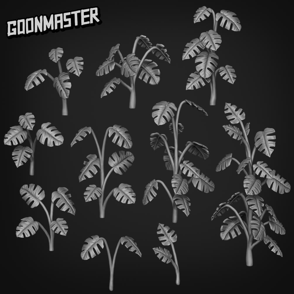 Monstera Deliciosa Borsigiana Variegata - Goonmaster Basing Bits | Scale Model House Plant