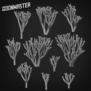 Clavaria Zollingeri - Goonmaster Basing Bits | Scale Model magenta coral | 28mm and 32mm | Wargaming | DnD | Tabletop Roleplaying