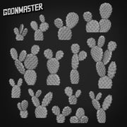 Opuntia Microdasys - Goonmaster Basing Bits | Scale Model Cactus | 28mm and 32mm | Wargaming | DnD | Tabletop Roleplaying
