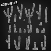 Cereus Repandus - Goonmaster Basing Bits | Scale Model Cactus | 28mm and 32mm | Wargaming | DnD | Tabletop Roleplaying