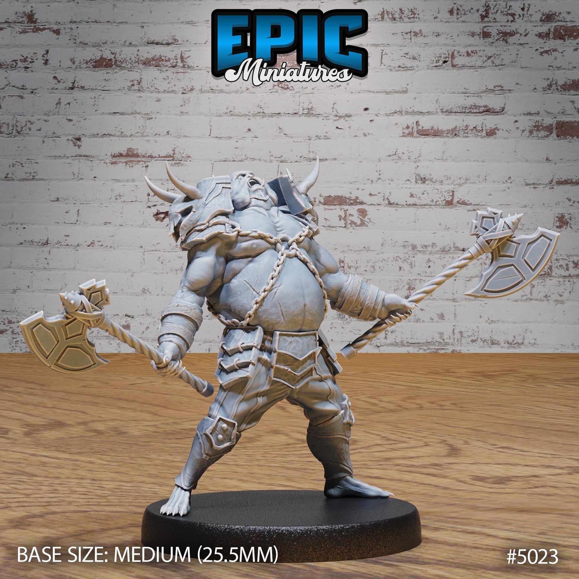 Pig Demon Officer - Epic Miniatures | 28mm and 32mm | Wargaming | DnD | Tabletop Roleplaying