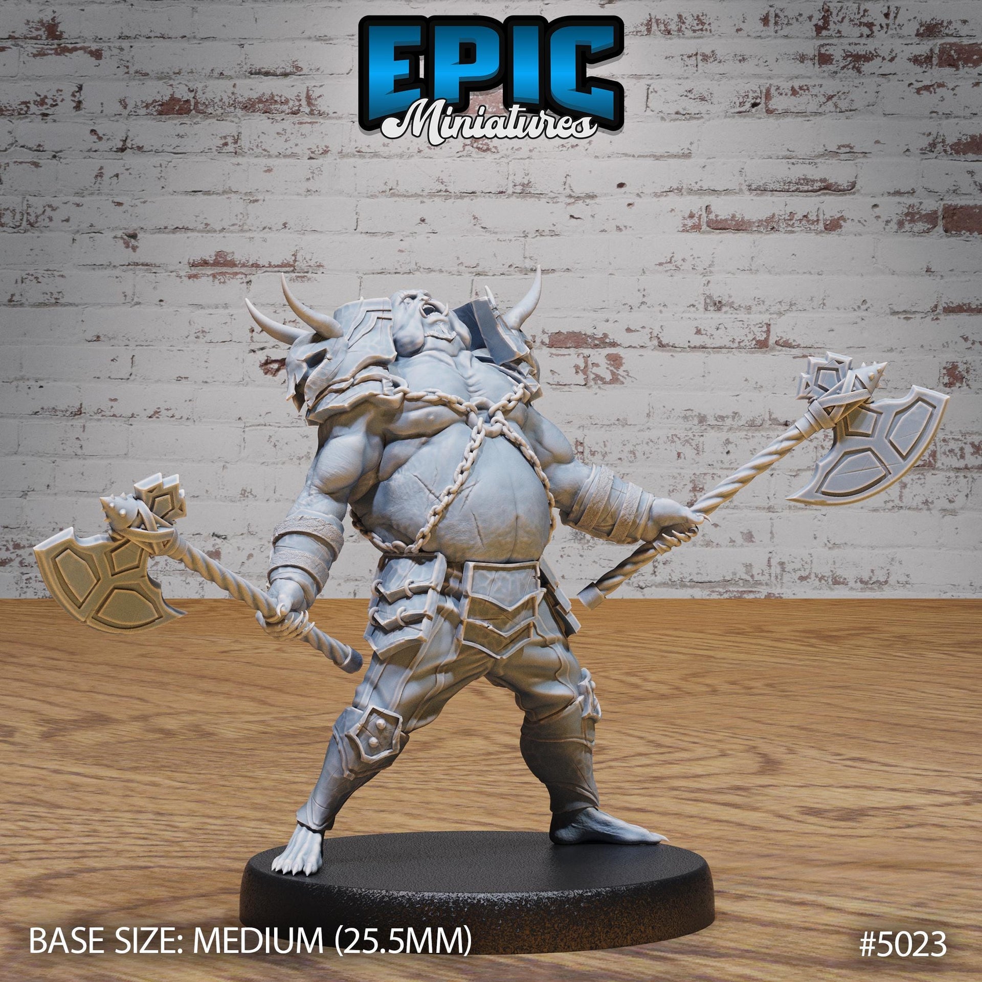 Pig Demon Officer - Epic Miniatures | 28mm and 32mm | Wargaming | DnD | Tabletop Roleplaying