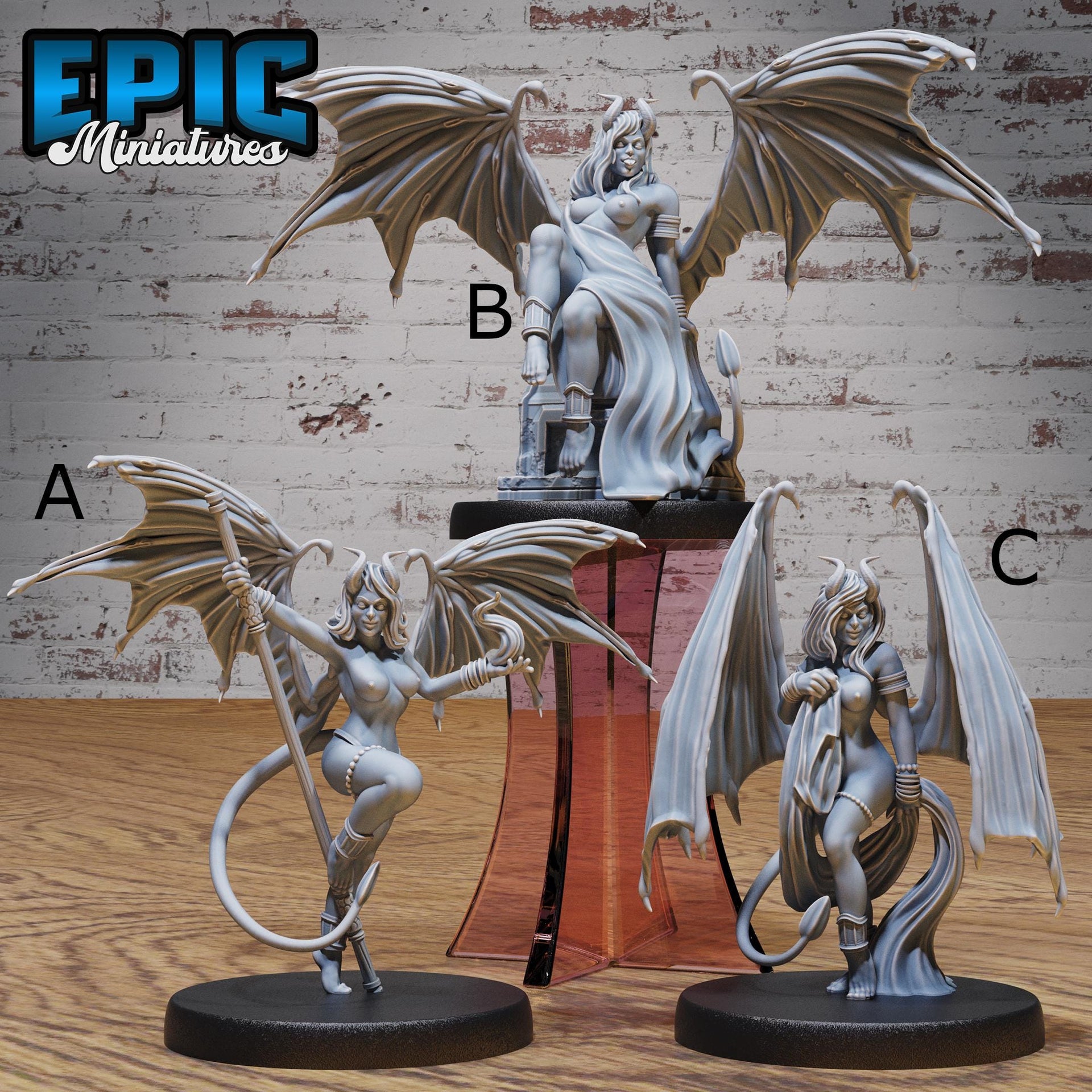 Succubus Demon - Epic Miniatures | 28mm and 32mm | Wargaming | DnD | Tabletop Roleplaying