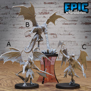 Draconic Demon Silver - Epic Miniatures | 28mm and 32mm | Wargaming | DnD | Tabletop Roleplaying