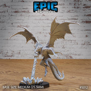 Draconic Demon Silver - Epic Miniatures | 28mm and 32mm | Wargaming | DnD | Tabletop Roleplaying