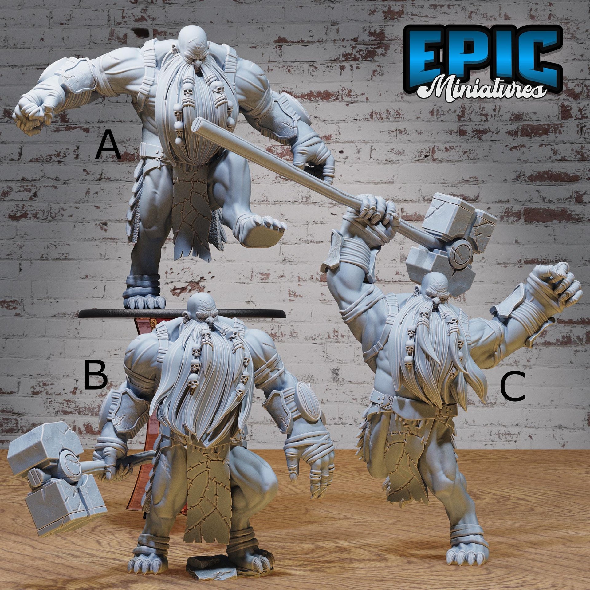 Hill Giant Smasher - Epic Miniatures | 28mm and 32mm | Wargaming | DnD | Tabletop Roleplaying