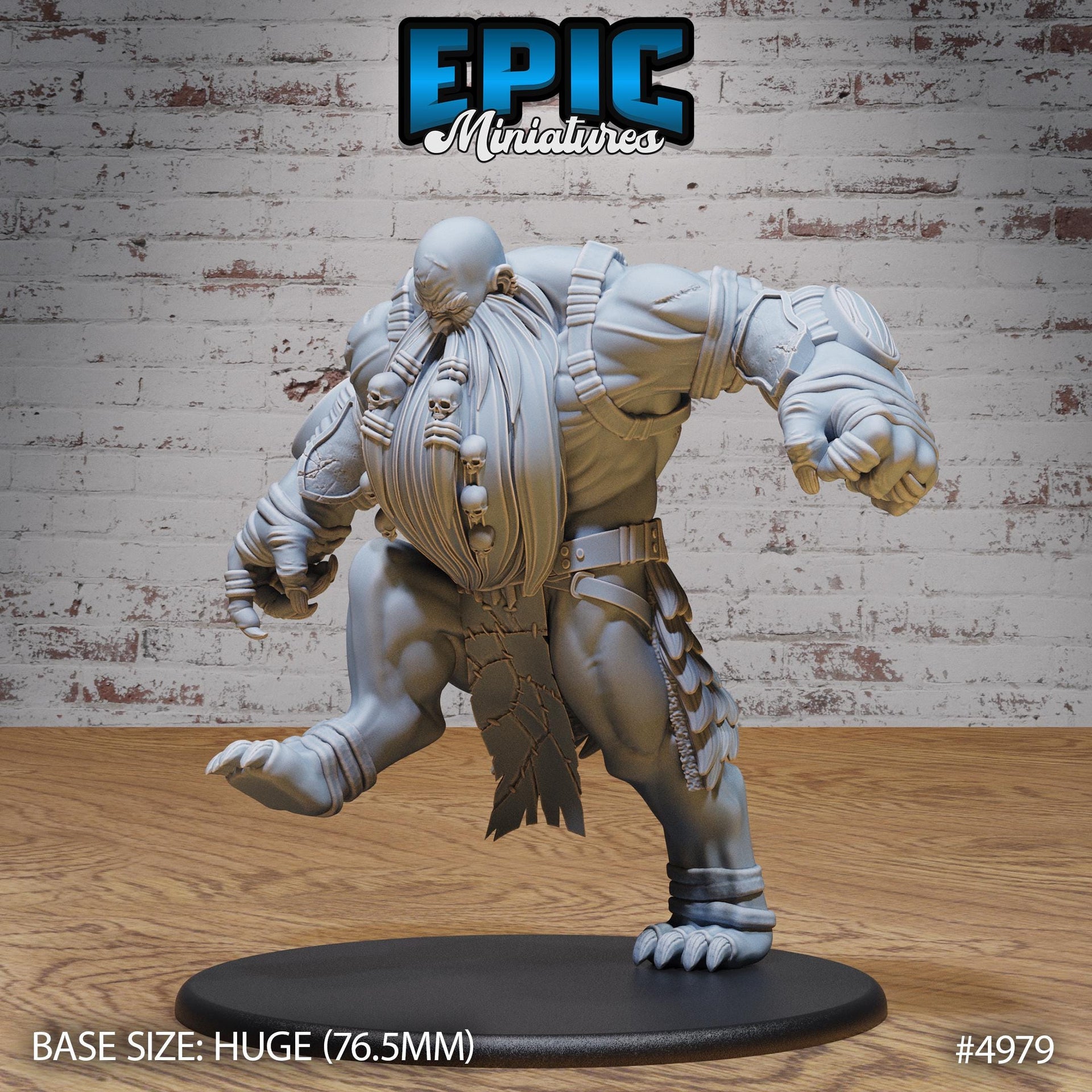 Hill Giant Smasher - Epic Miniatures | 28mm and 32mm | Wargaming | DnD | Tabletop Roleplaying