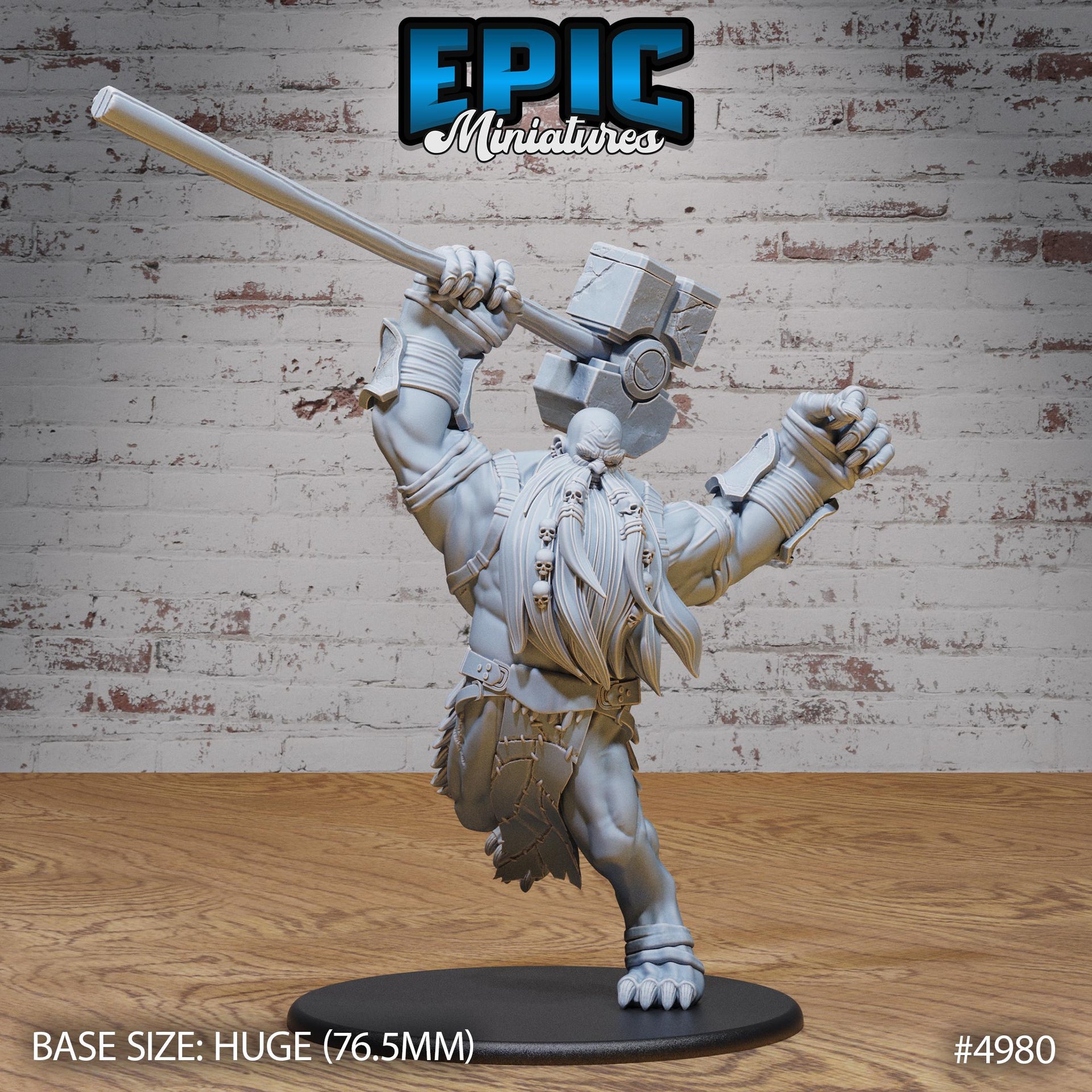 Hill Giant Smasher - Epic Miniatures | 28mm and 32mm | Wargaming | DnD | Tabletop Roleplaying