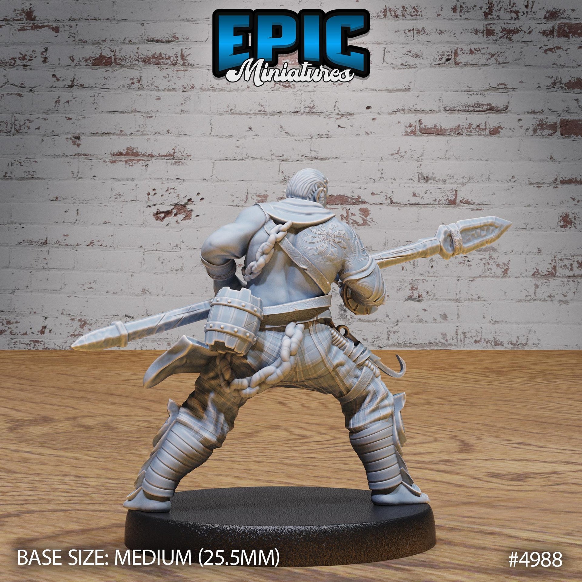 Half Orc Adventurer - Epic Miniatures | 28mm and 32mm | Wargaming | DnD | Tabletop Roleplaying