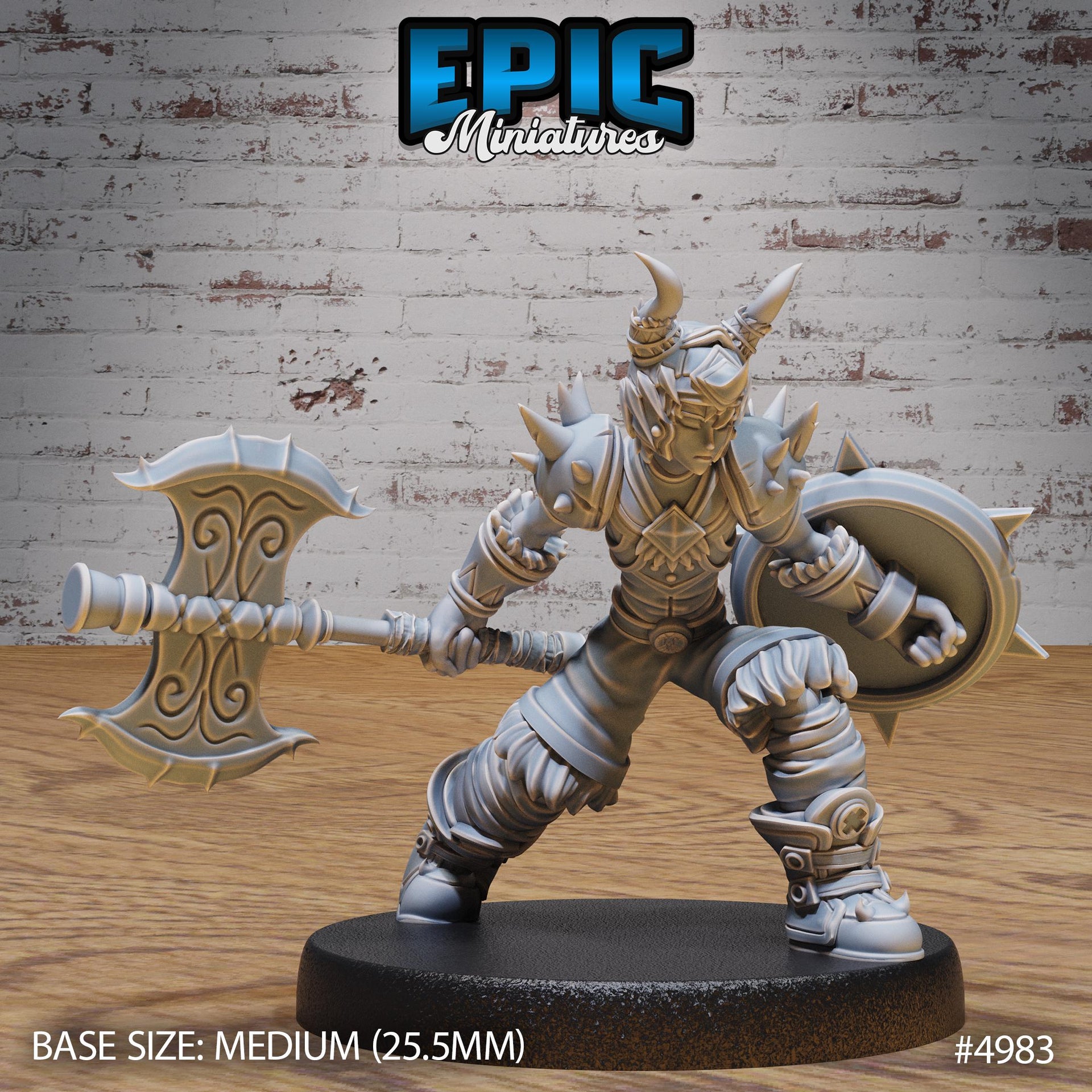 Young Barbarian - Epic Miniatures | 28mm and 32mm | Wargaming | DnD | Tabletop Roleplaying
