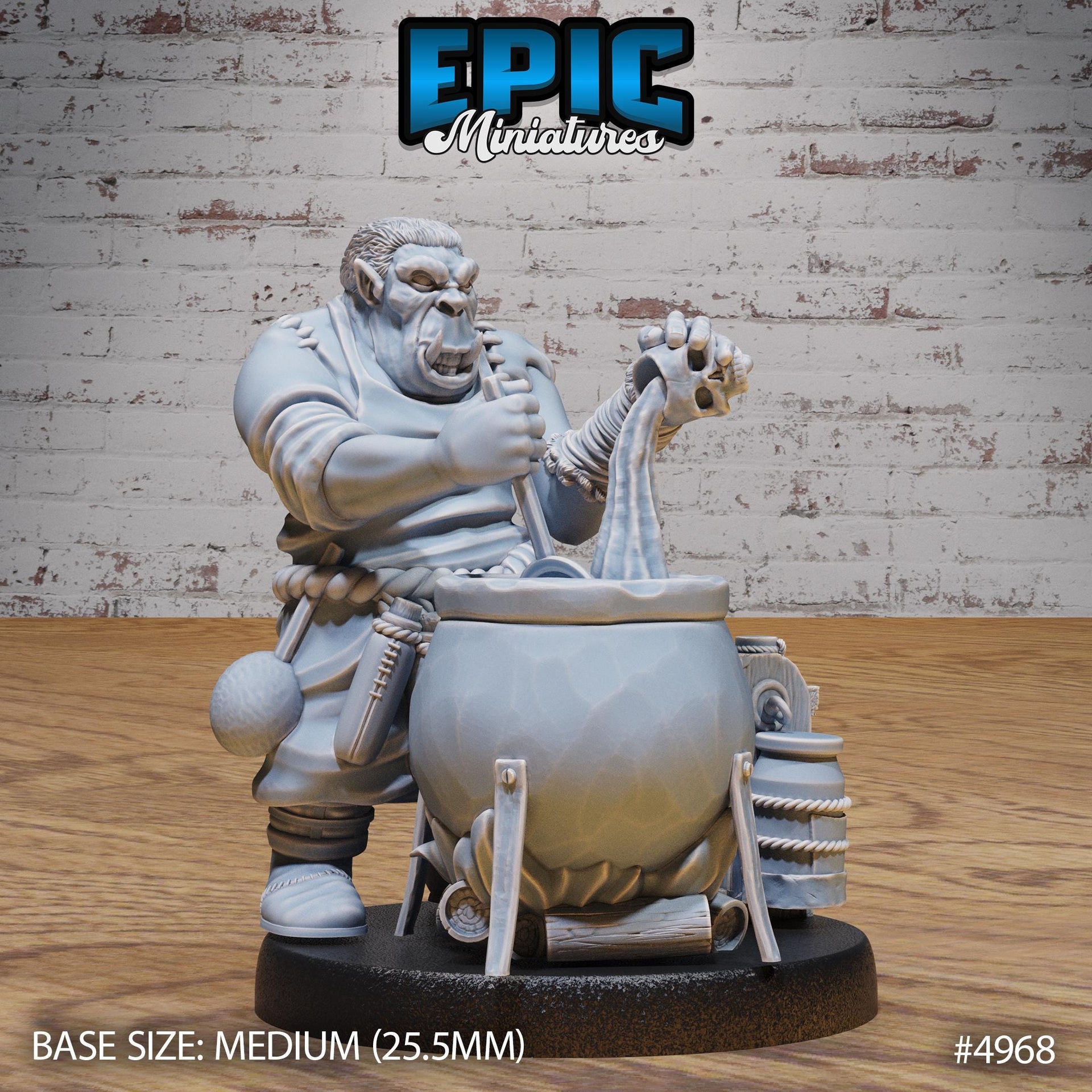 Gray Orc Alchemist Attack - Epic Miniatures | 28mm and 32mm | Wargaming | DnD | Tabletop Roleplaying