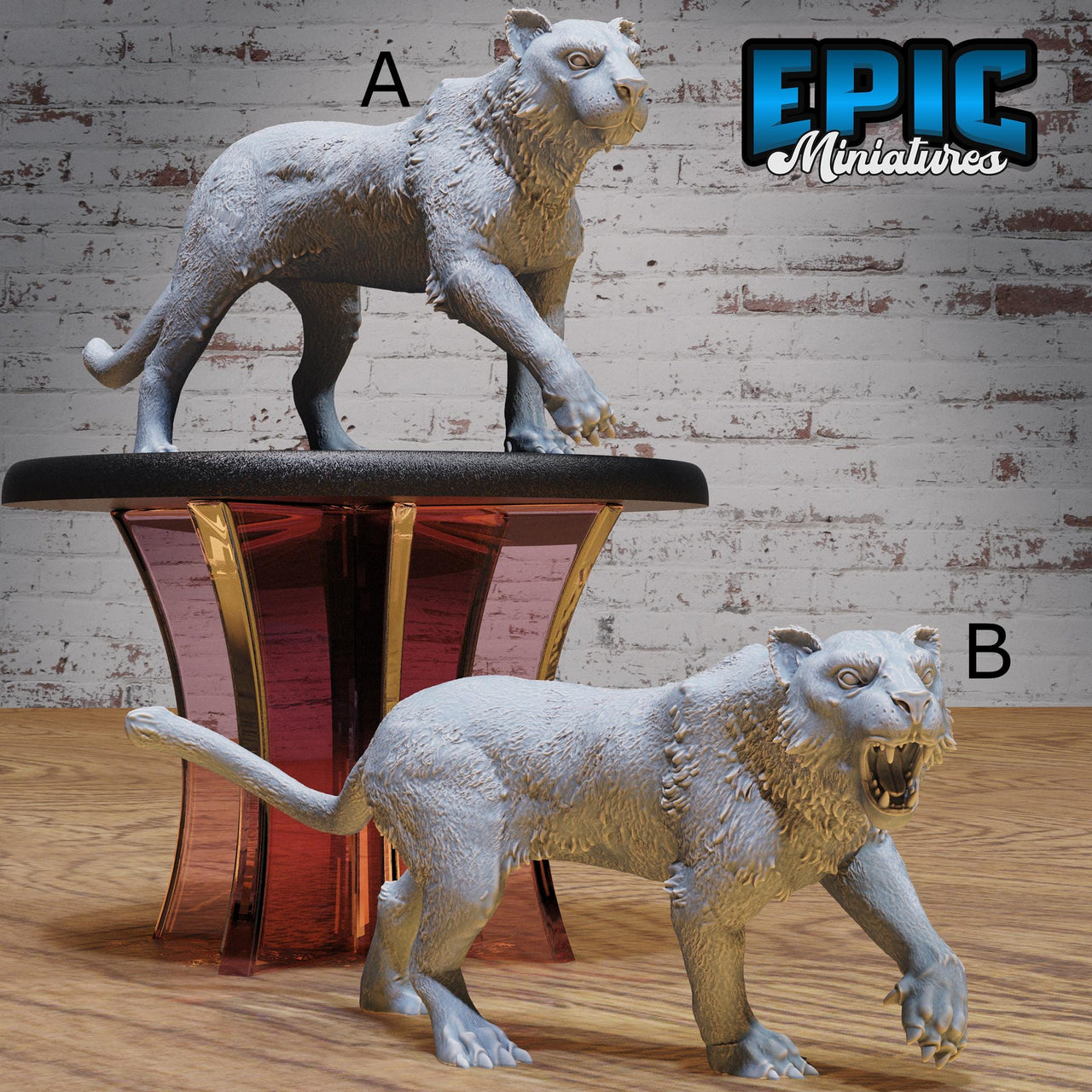Tiger - Epic Miniatures | 28mm and 32mm | Wargaming | DnD | Tabletop Roleplaying