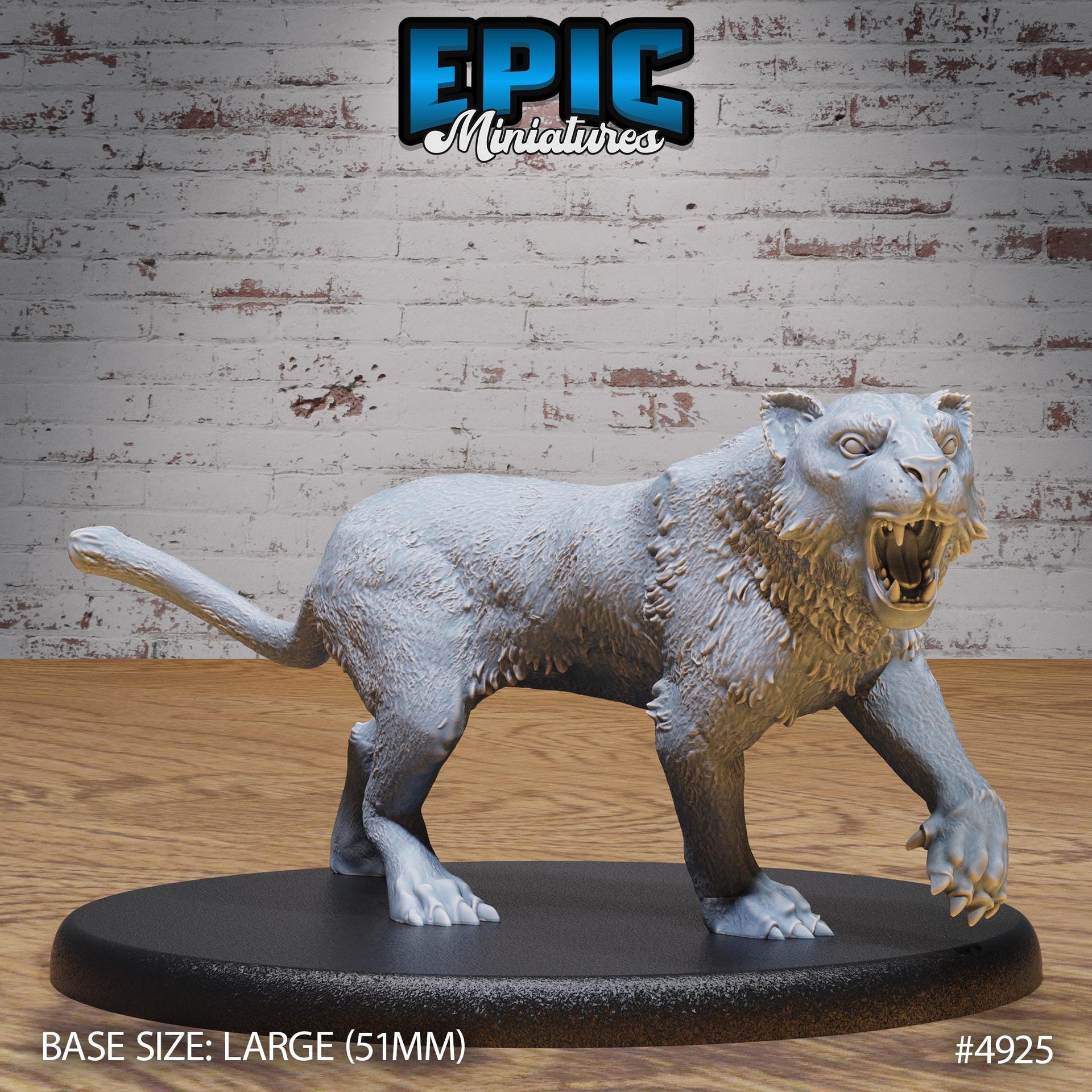 Tiger - Epic Miniatures | 28mm and 32mm | Wargaming | DnD | Tabletop Roleplaying