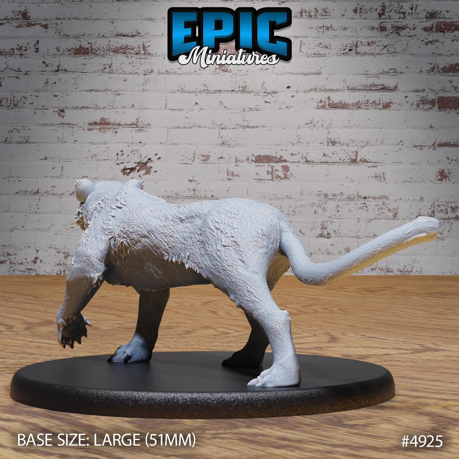 Tiger - Epic Miniatures | 28mm and 32mm | Wargaming | DnD | Tabletop Roleplaying