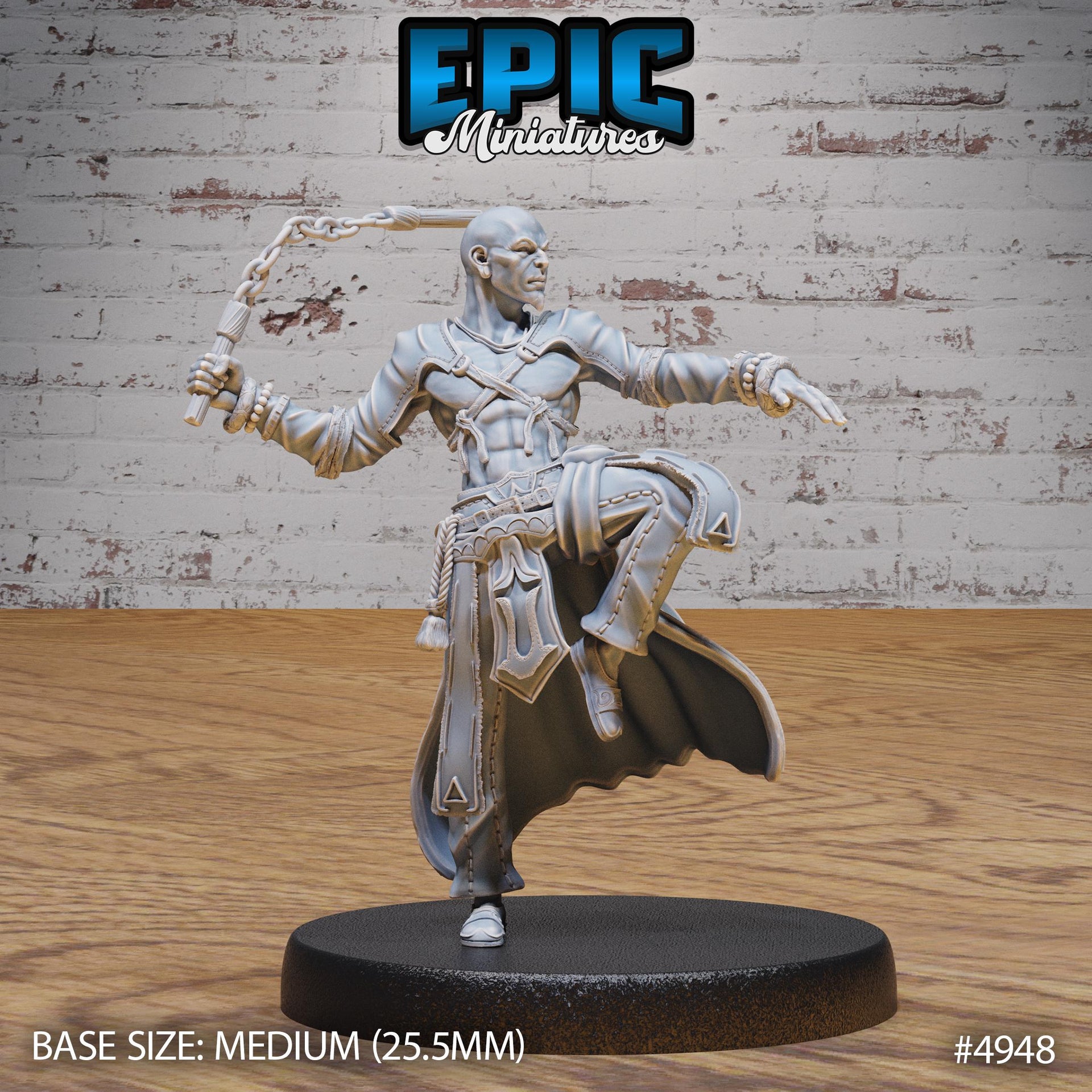 Monk Adventurer Male - Epic Miniatures | 28mm and 32mm | Wargaming | DnD | Tabletop Roleplaying