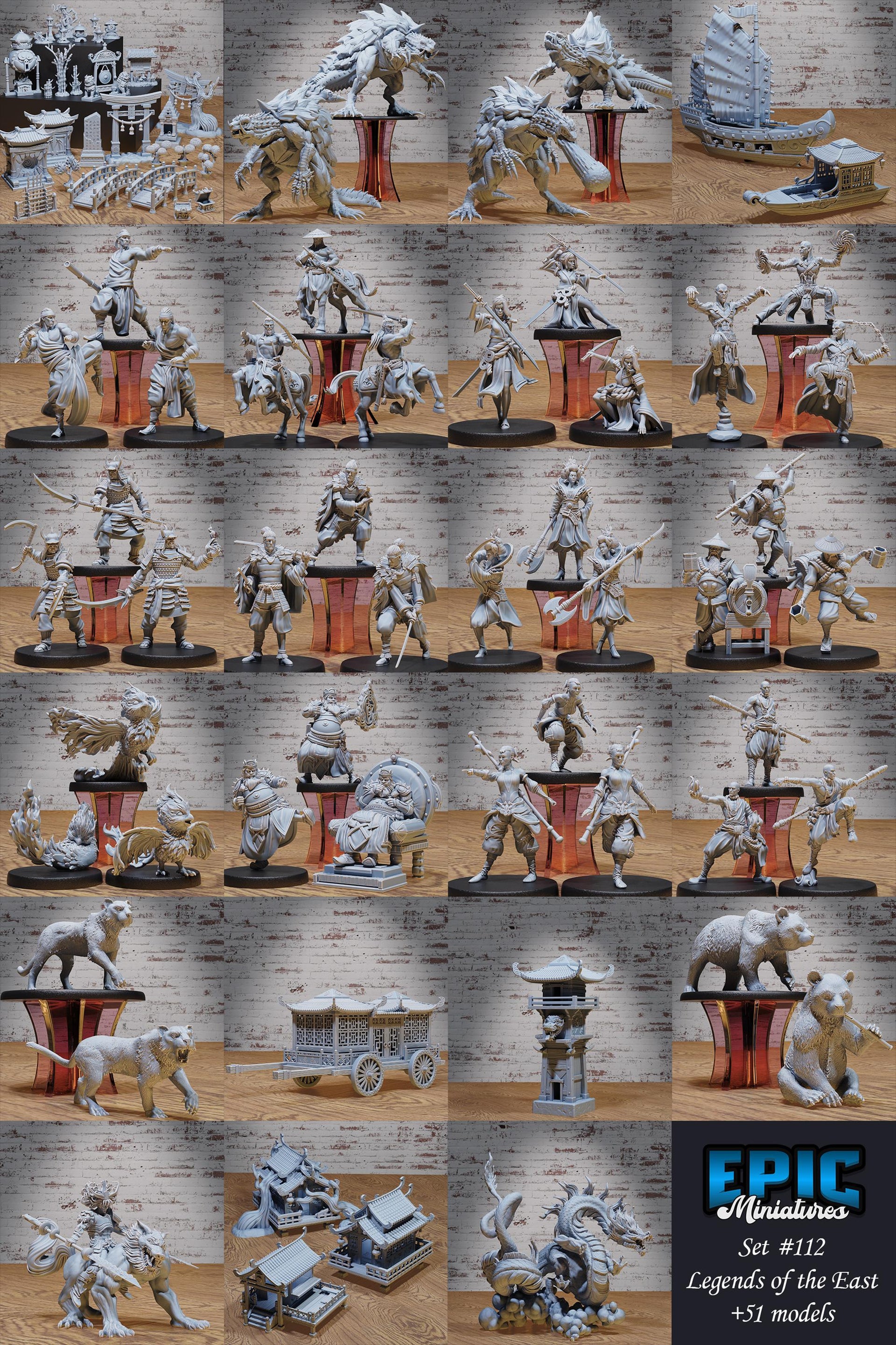 Monk Adventurer Male - Epic Miniatures | 28mm and 32mm | Wargaming | DnD | Tabletop Roleplaying