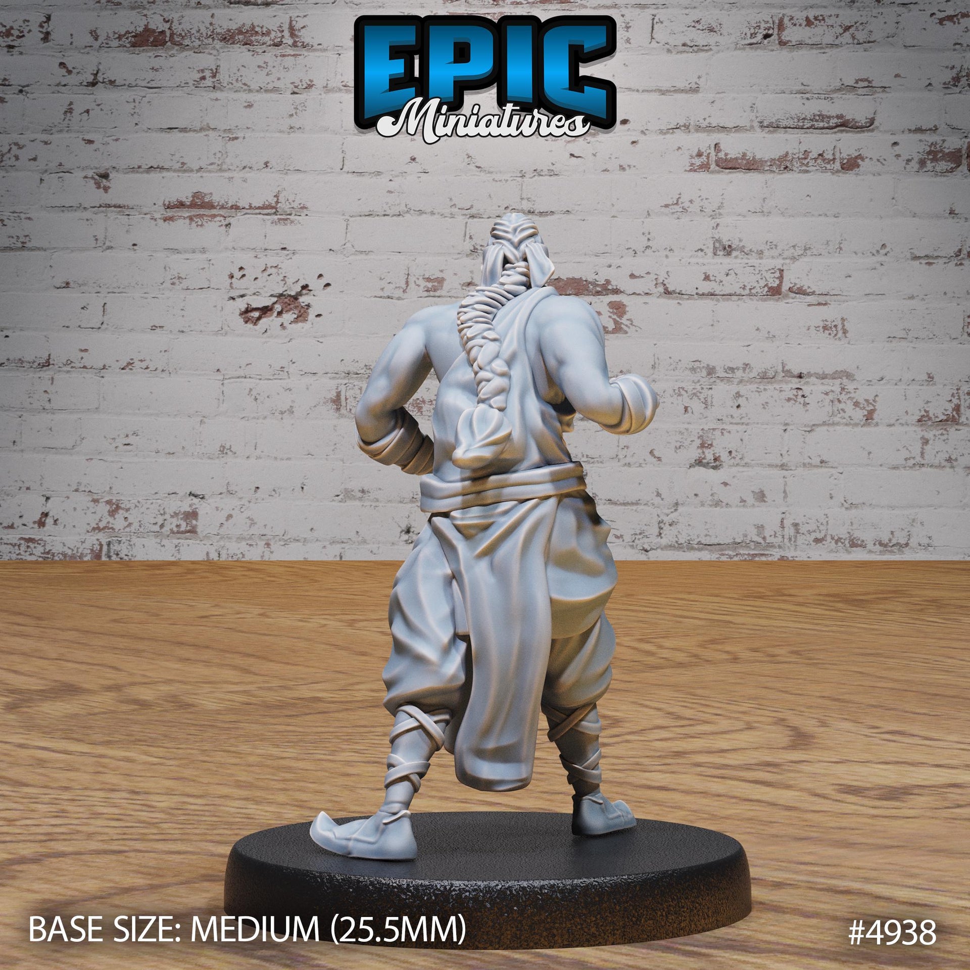 Martial Arts Monk - Epic Miniatures | 28mm and 32mm | Wargaming | DnD | Tabletop Roleplaying