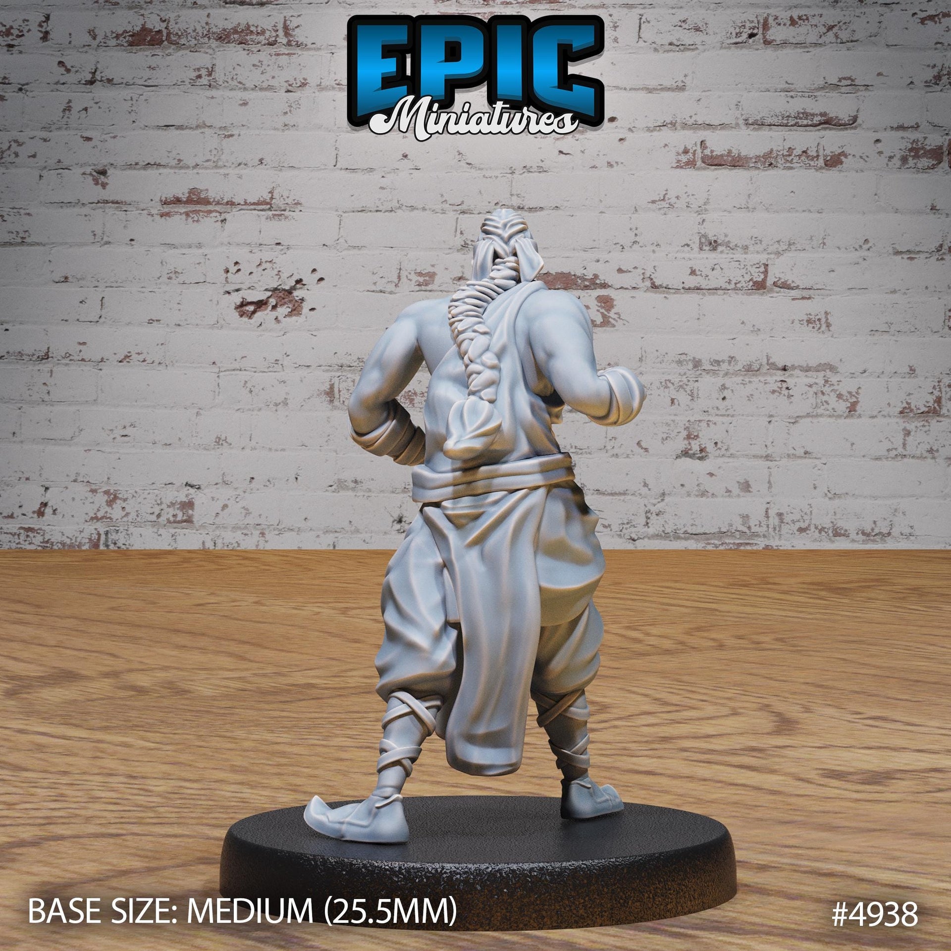 Martial Arts Monk - Epic Miniatures | 28mm and 32mm | Wargaming | DnD | Tabletop Roleplaying