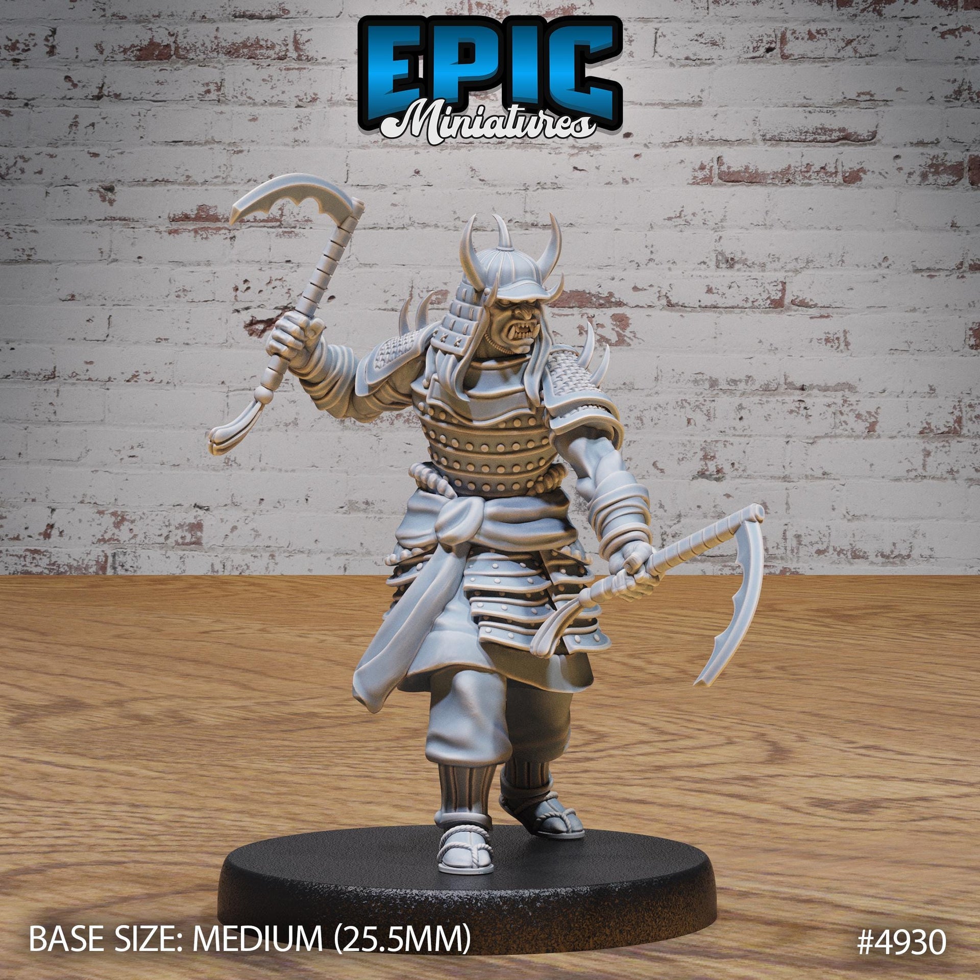 Oni Samurai - Epic Miniatures | 28mm and 32mm | Wargaming | DnD | Tabletop Roleplaying