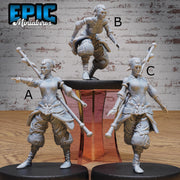 Monk Adventurer Female - Epic Miniature | 28mm and 32mm | Wargaming | DnD | Tabletop Roleplaying