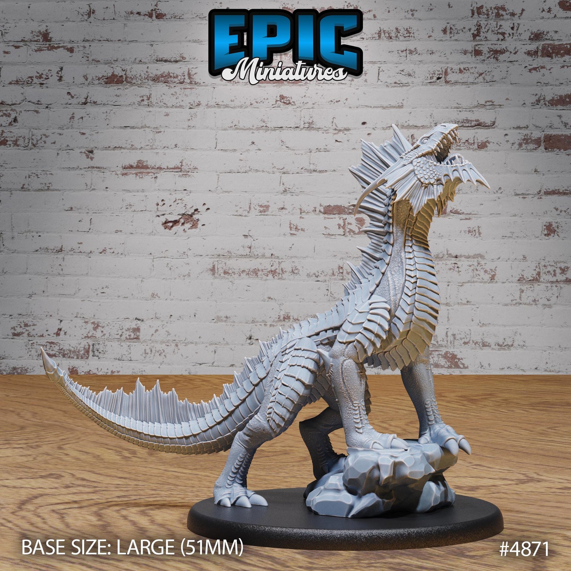 Guard Drake Silver - Epic Miniatures | 28mm and 32mm | Wargaming | DnD | Tabletop Roleplaying