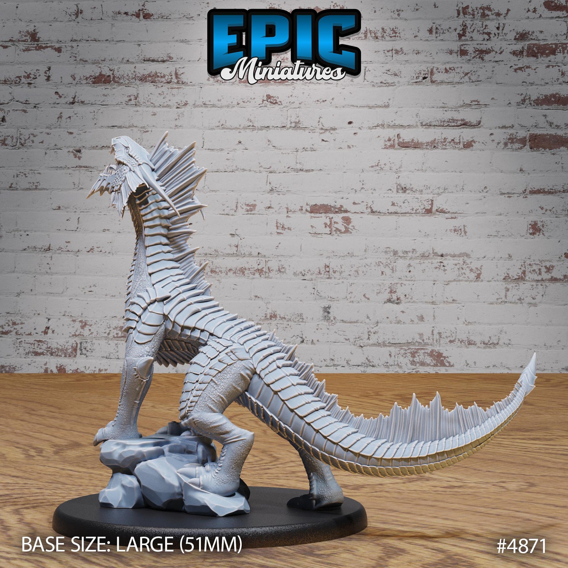 Guard Drake Silver - Epic Miniatures | 28mm and 32mm | Wargaming | DnD | Tabletop Roleplaying