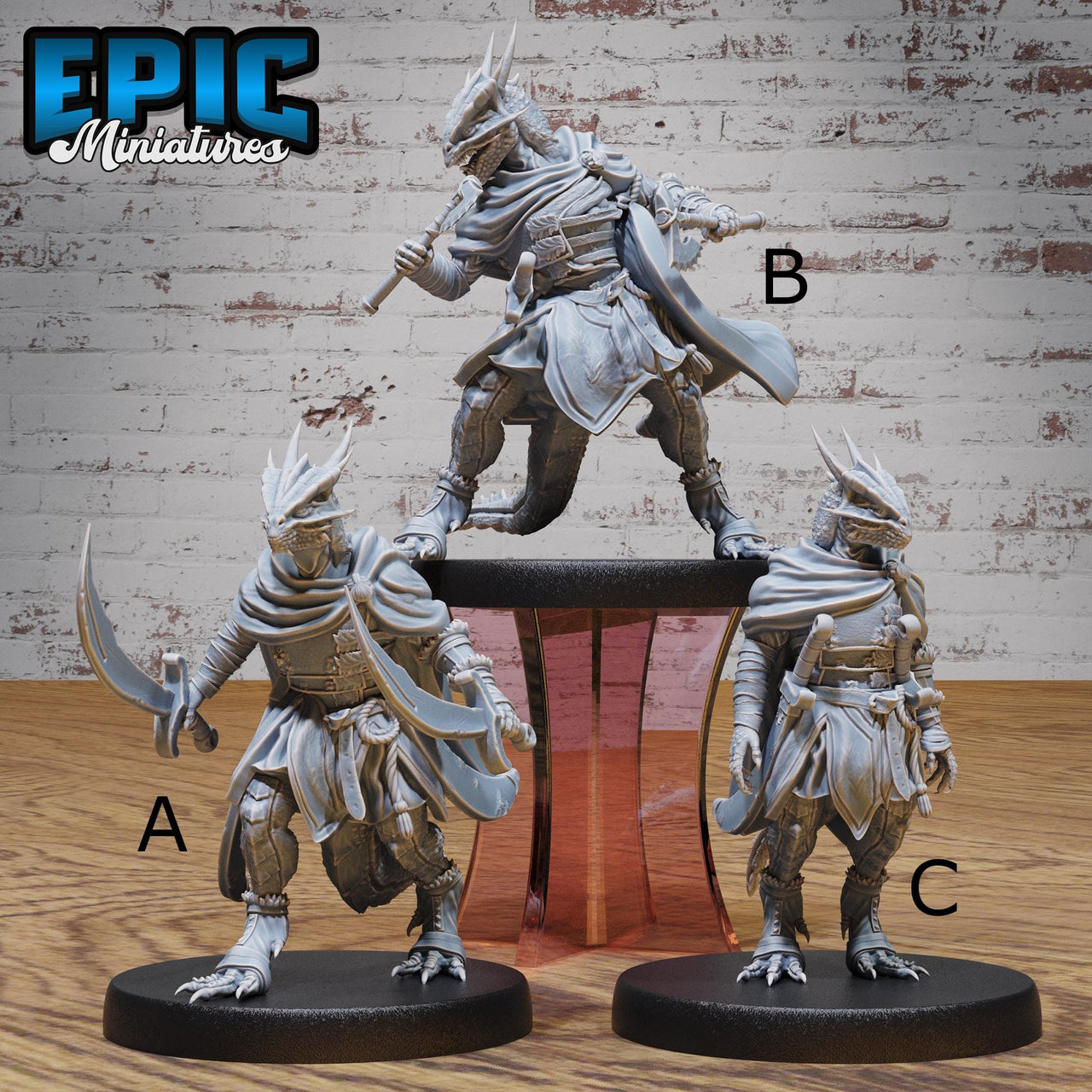 Half-Dragon Adventurer - Epic Miniatures | 28mm and 32mm | Wargaming | DnD | Tabletop Roleplaying