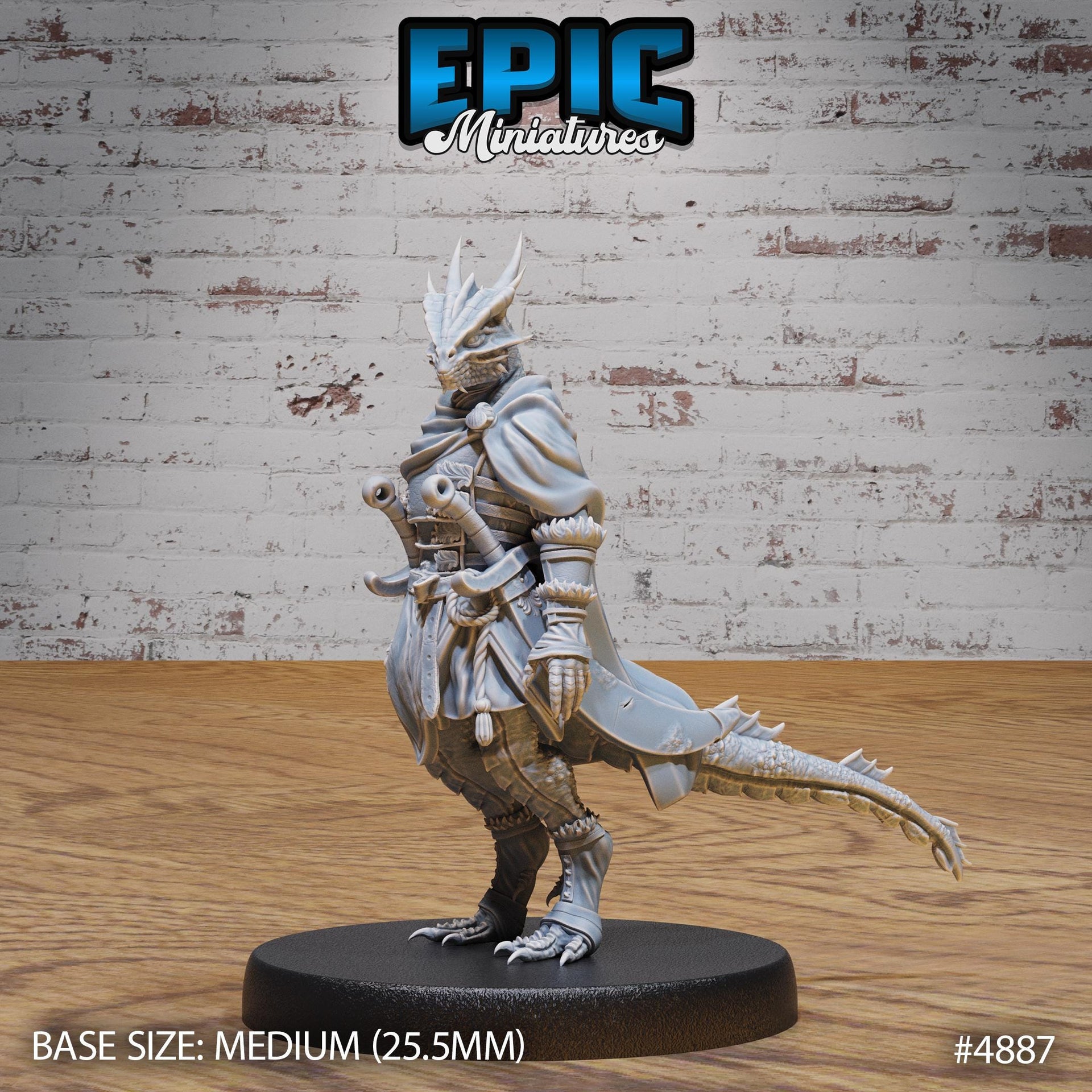 Half-Dragon Adventurer - Epic Miniatures | 28mm and 32mm | Wargaming | DnD | Tabletop Roleplaying
