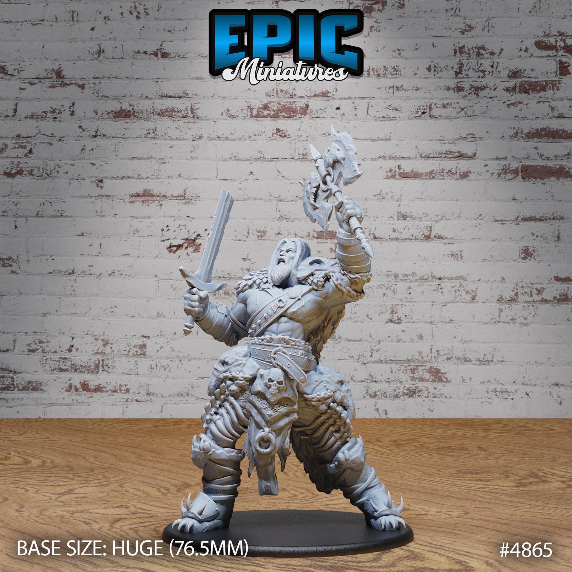 Giant Dragon Hunter - Epic Miniatures | 28mm and 32mm | Wargaming | DnD | Tabletop Roleplaying
