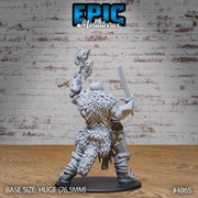 Giant Dragon Hunter - Epic Miniatures | 28mm and 32mm | Wargaming | DnD | Tabletop Roleplaying