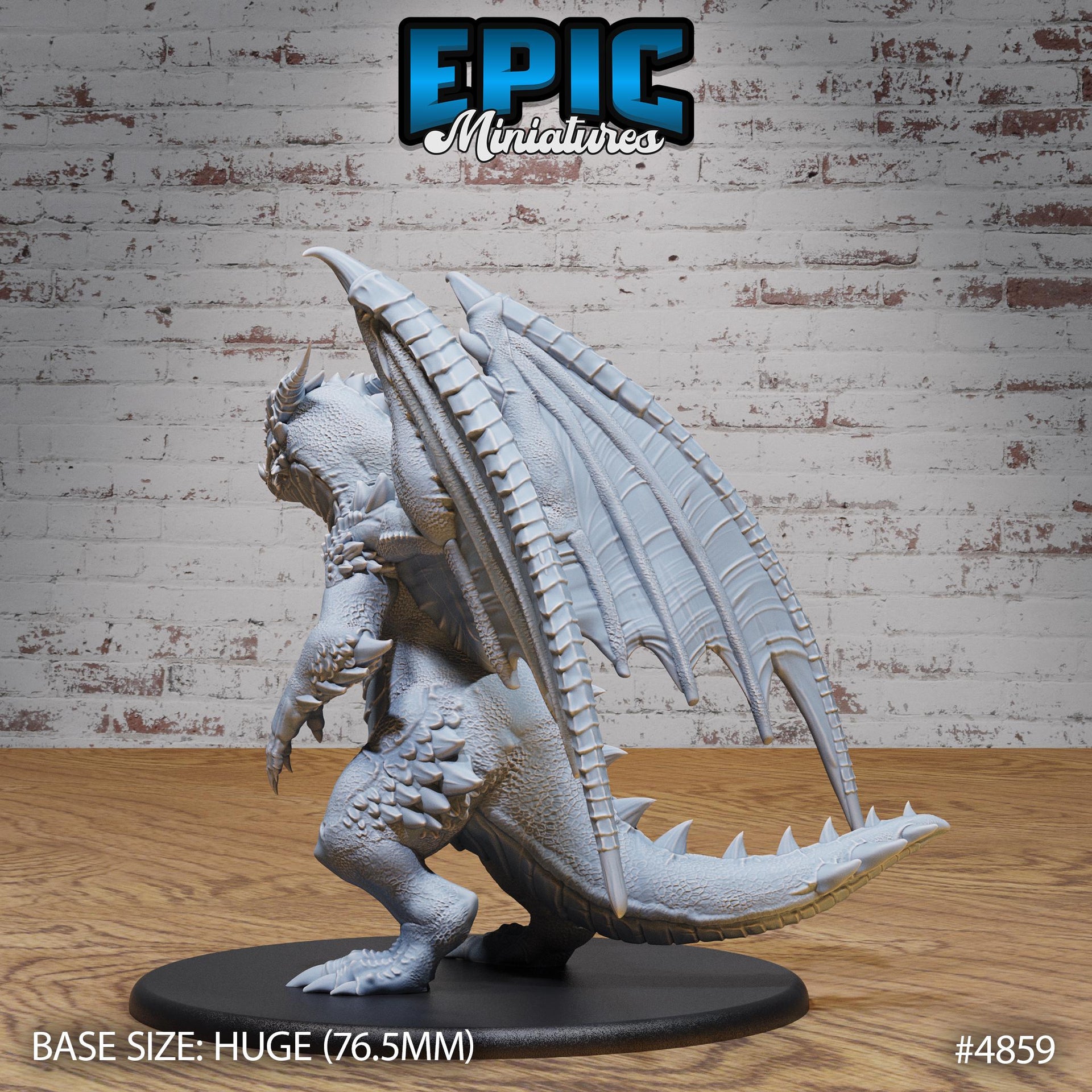 Bipedal Dragon - Epic Miniatures | 28mm and 32mm | Wargaming | DnD | Tabletop Roleplaying