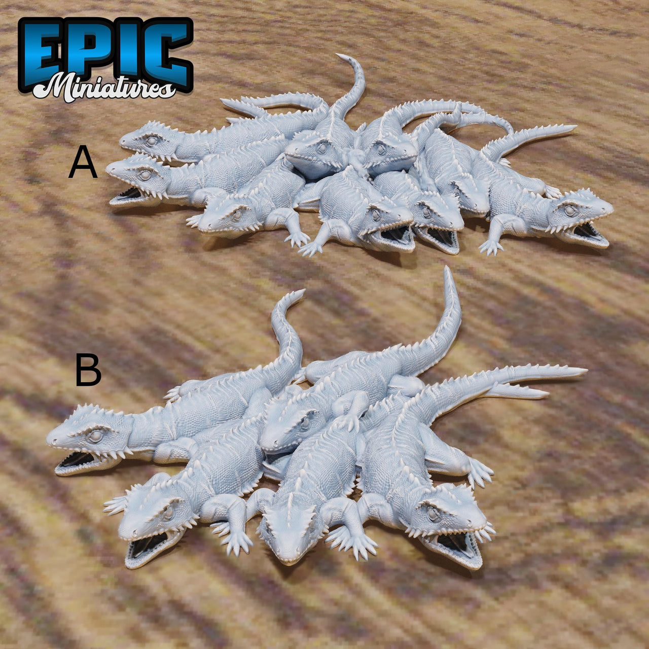 Lizard Swarm - Epic Miniatures | 28mm and 32mm | Wargaming | DnD | Tabletop Roleplaying