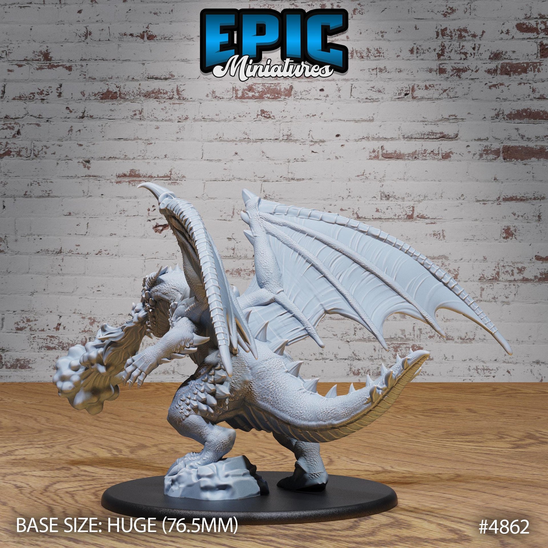 Bipedal Dragon - Epic Miniatures | 28mm and 32mm | Wargaming | DnD | Tabletop Roleplaying