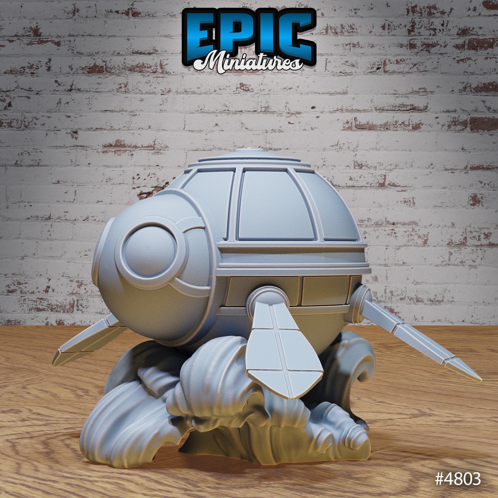 Submarine Turtle Ship - Epic Miniatures | 28mm and 32mm | Wargaming | DnD | Tabletop Roleplaying