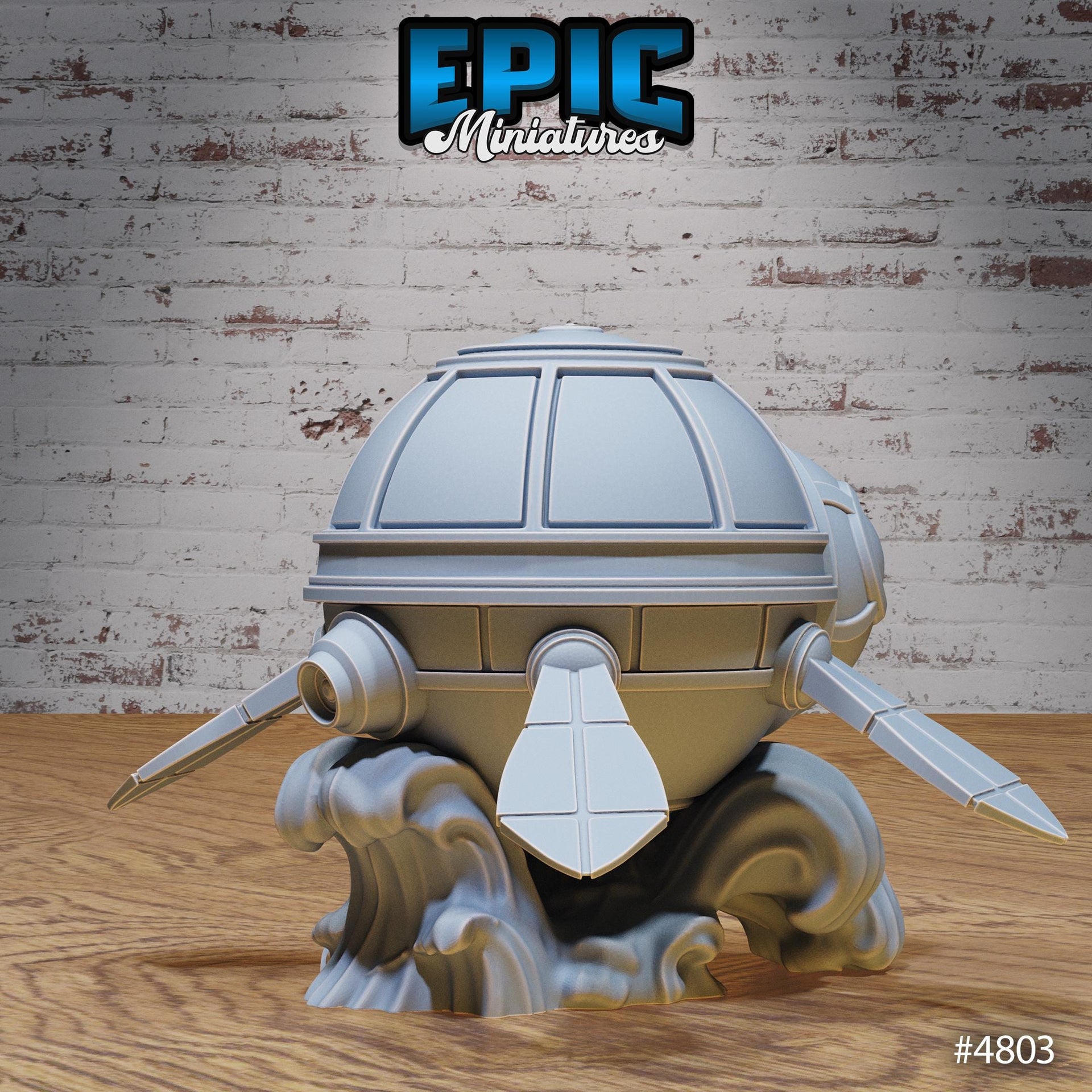 Submarine Turtle Ship - Epic Miniatures | 28mm and 32mm | Wargaming | DnD | Tabletop Roleplaying