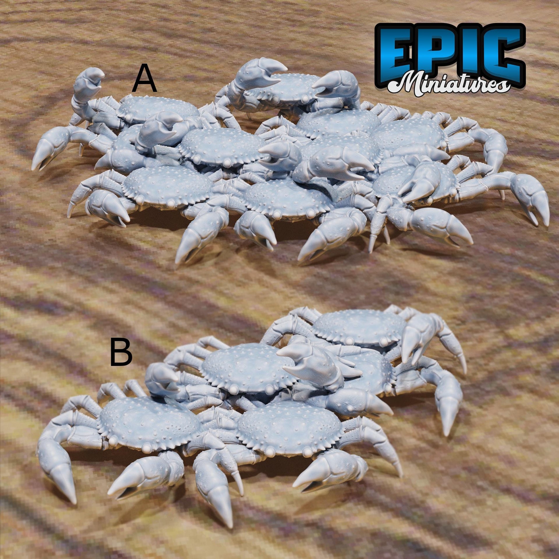 Crab Swarm - Epic Miniatures | 28mm and 32mm | Wargaming | DnD | Tabletop Roleplaying